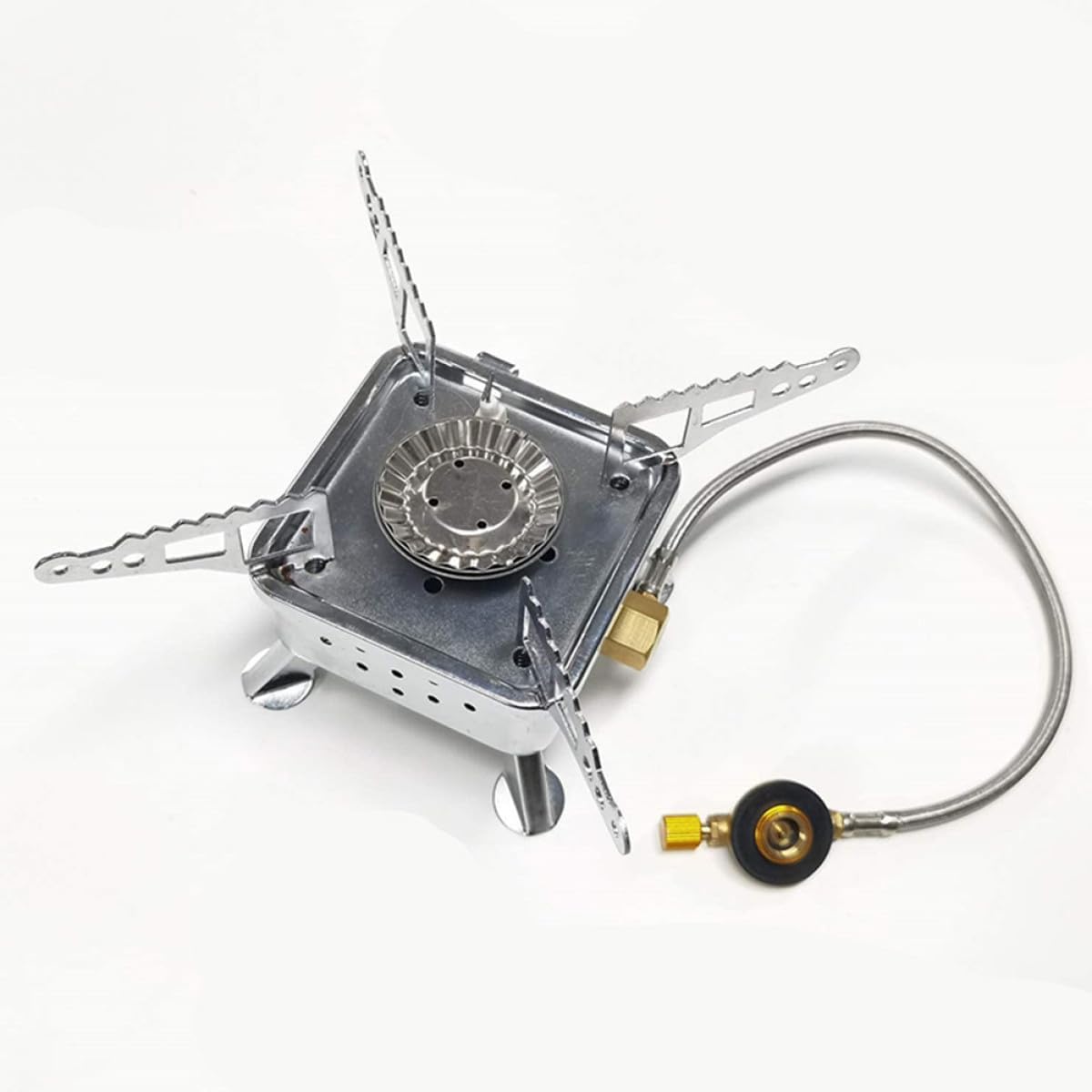 Camping Gas Stove Burner Mini Outdoor Stove Head Portable Metal for Hiking Picnic Supply