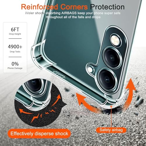 Image of Lustree Compatible with vivo Y19 Back Cover| Clear + TPU Case with 4 Corner Air Cushion Protection & Camera Protection | Slim& Stylus Cover for vivo Y19