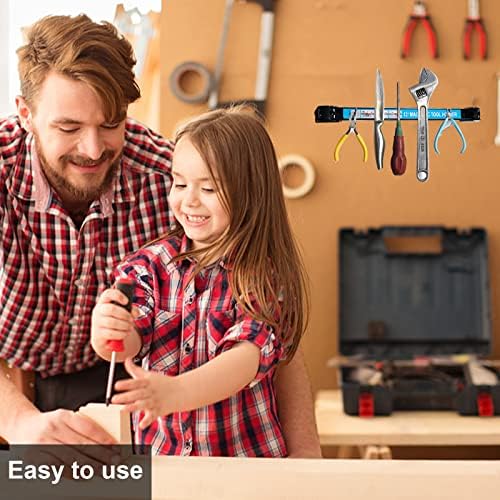 Maotrade Magnetic Tool Holder Rack, 12 Inch Heavy Duty Garage Wall Holder Strip for Tools, Magnetic Tool Strip with Screws Organizer Bars for Garage Workshop Screwdriver Wrench