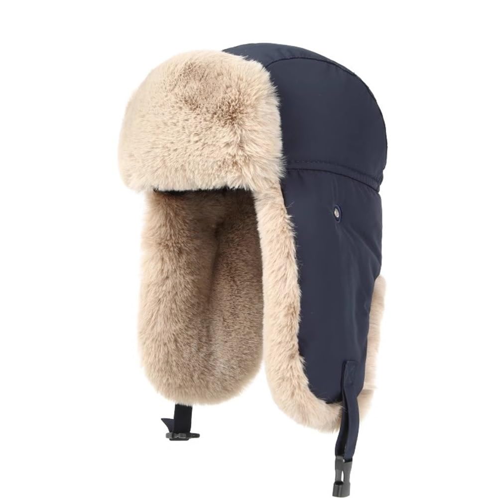 Cyclisme et activités de plein air : bonnet d'hiver bleu homme chaud