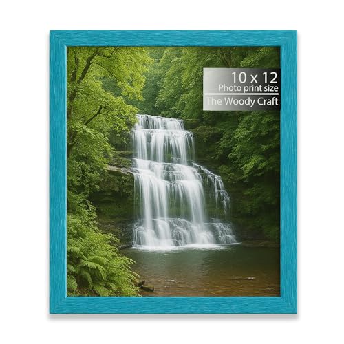 Image of Photo Frame 10x12 inch | Blue Photo Frame For Wall To Brighten Gallery Walls | Wall Photo Frames For Home Decoration | Wooden Frame With Minimal Profile | Vintage Photo Frames For Unique Appeal