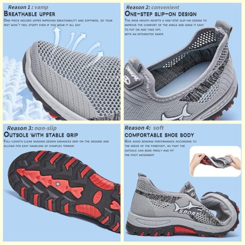 Jarv Cooling Comfort Sneaker, Atlacoast Jarva Men Sneakers, Breathable Soft Bottom Anti-Slip Slip On Walking Shoes for Men3