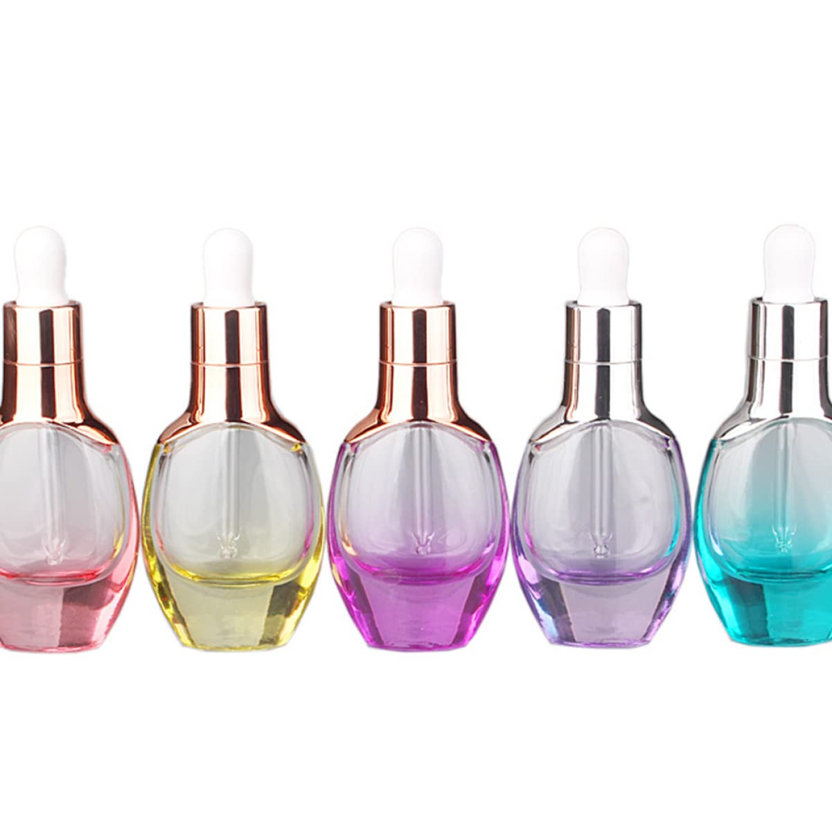 30ml Rollerflaschen Dropper 5er Set Leere Ölflaschen Für Unterverpackungen Praktische Reiseflasche