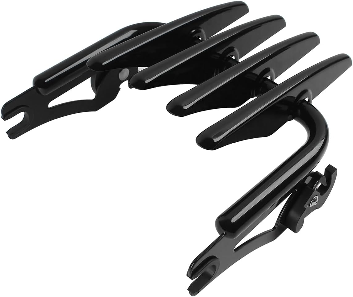 H RUO Stealth Luggage Rack,Black Detachable Luggage Rack Compatible with Harley Davidson Street Glide Road Glide Road King Electra Glide Ultra Limited 2009-2025