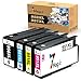 7Magic 950 951 XL Compatibile Cartucce d'inchiostro Sostituzione per HP 950XL 951XL per HP OfficeJet Pro 8610 8620 8100 8600 8615 8625 8630 8640 8660 276DW 251DW (1 Nero, 1 Ciano, 1 Magenta, 1 Giallo)