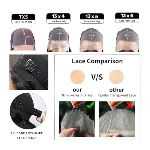 Perruque Lace Front Wig Body Wave transparente HD pour camoufler la démarcation du front - 5