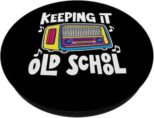 Miniatura 2 de Keeping It Old School 80s Boombox Cassette Retro Music Lover PopSockets Standard PopGrip