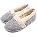 ChicNChic Women Plush House Slippers Ladies Non Slip Indoor Winter Bedroom Shoes (7-8 B(M) US, Grey)
