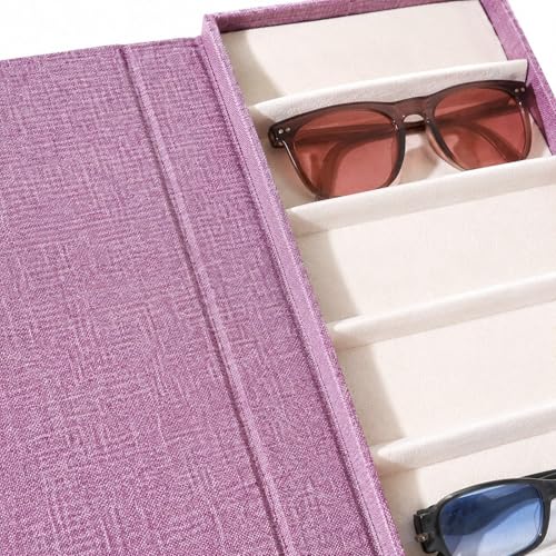 Boîte de rangement légère pour lunettes de soleil à 6 compartiments - 2