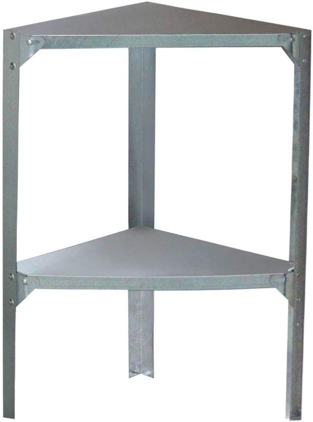 G21 42x42cm Corner Rack for Garden Sheds, Greenhouses, Shelves in the Greenhouse, Accessories Growing Garden
