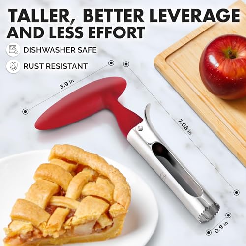 Zulay Kitchen Z-APL-CORER-OPN-SS-RED Premium Apple Corer Tool thumb #3