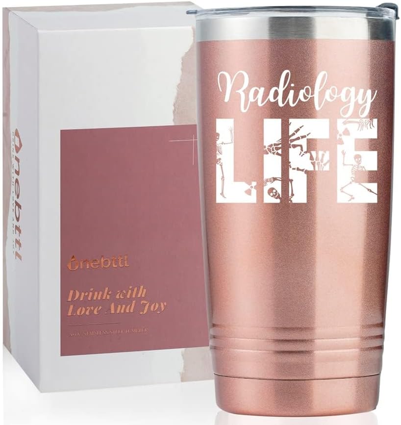 Onebttl Radiology Gifts for Radiologist, Gifts for X-ray Technician on International Day of Radiology, Birthday and Christmas, 20 oz Insulated Stainless Steel Tumbler - Radiology Life