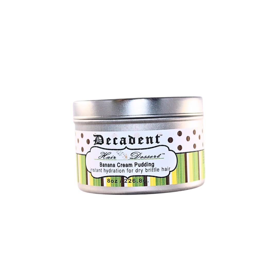 Banana Cream Pudding, 8 oz, Intense Hydration for Dry Hair (Large)