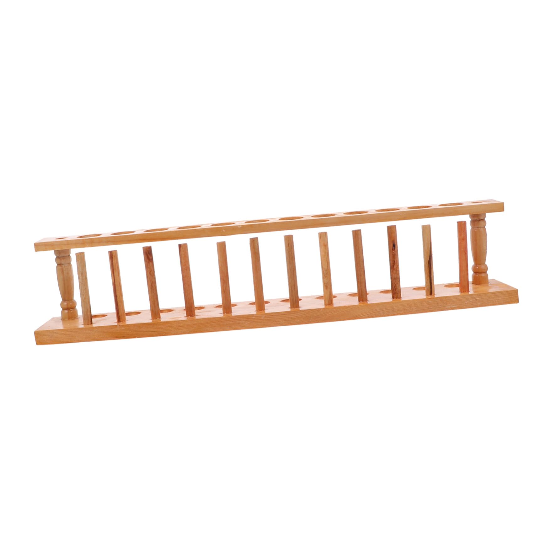 Hemobllo Supporto per Provette da Laboratorio in Legno Organizer Provette Portatile Scolastico Leggero e Pratico