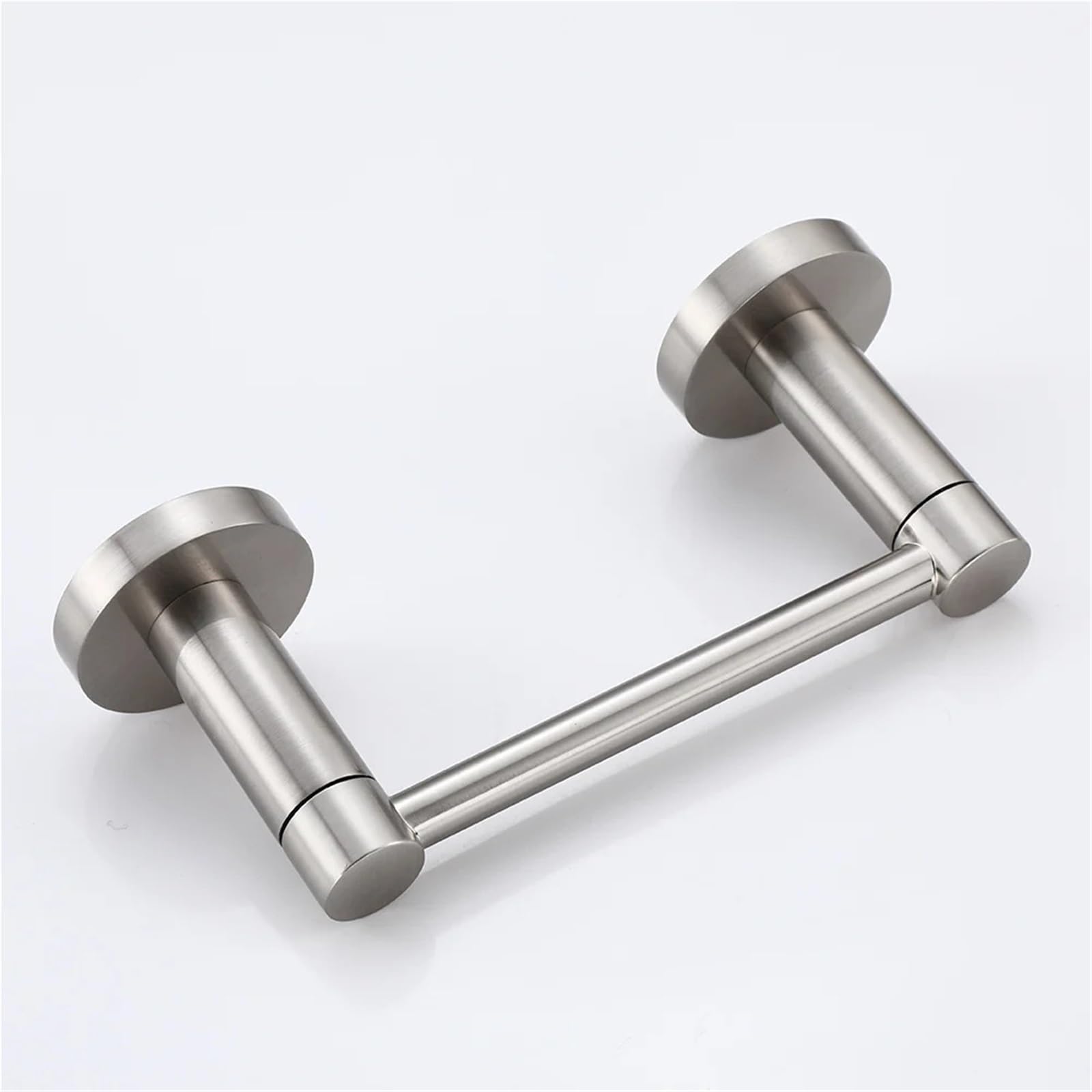 Portarrollos Papel Higienico Estante de Soporte de Papel higiénico de aleación con Bandeja, Accesorios de baño, Rollo for Colgar en la Pared de Cocina(Brushed)