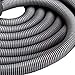 Broan NuTone by Drainvac 30FT Central Vacuum Hose for Electric Powerhead Brush – Crushproof Kink-Resistant Hose and 3-Position On/Off Switch – Fits Most Inlets – Dark Grey