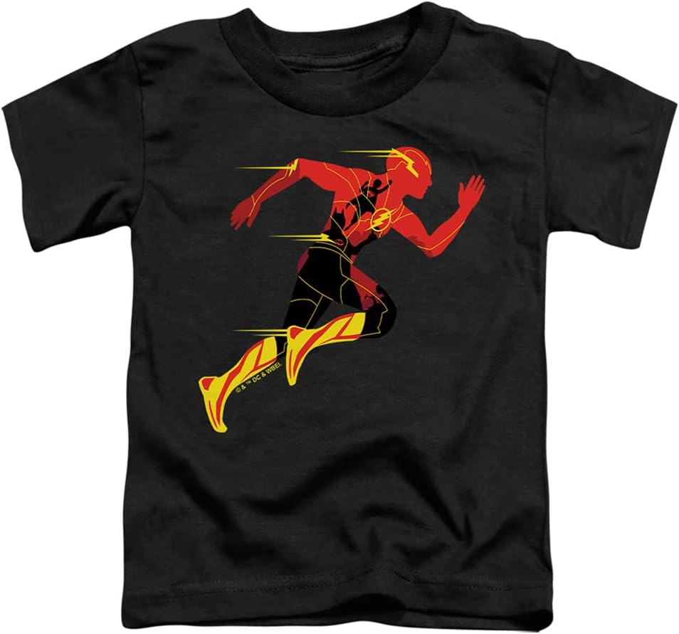 The Flash Movie Batman Supergirl Silhouette Toddler Little Boys T Shirt