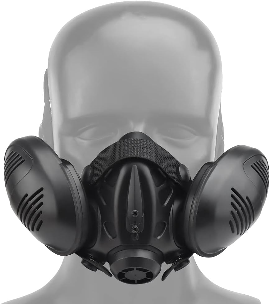 Airsoft Mask Half Face, Men Tactical Mask for Halloween Party Cs Games Paintball Shooting