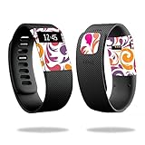 MightySkins Skin Compatible with Fitbit Charge Watch Cover wrap Sticker Skins Swirly Girly