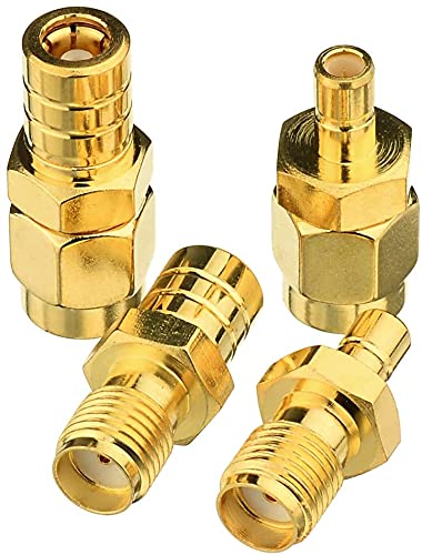 3AN Telecom SMB to SMA Antenna Adapter Kit 4ps for Sirius XM Satellite Radio Antenna DAB + Radio Antenna
