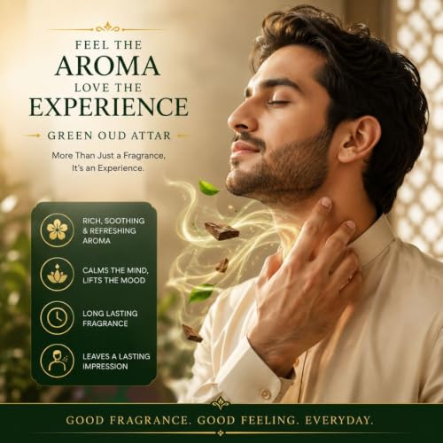 Generic Solavea Green Oud Attar Perfume Oil 6ml - Image 6