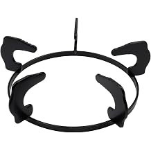 Cast Iron Gas Stove Wok Rack,7.28Inch Wok Support Ring Brackets,Milk Pot Wok Support Holder,Black