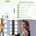Cotanic G25 LED Globe Light Bulbs, 5W Vanity Light Bulb (60W Equivalent),Daylight 4000K,Non-dimmable Makeup Mirror Lights for Bedroom,Led Bathroom Light Bulbs,E26 Medium Screw Base,500lm,Pack of 4