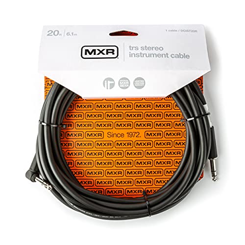 Cable Instrumento Estéreo TRS Jim Dunlop MXR de 6,1 m con conectores rectos de 1/4