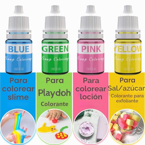 Miniatura 5 de Colorantes De Jabón 12 Colores De Colorante Líquido Para Fabricación De Jabón De Calidad Alimentaria Color De Bomba De Baño Para Jabones Artesanales Y Manualidades