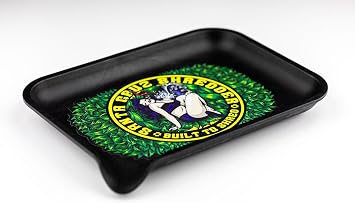 Santa Cruz Shredder Born to Shred Black Tray - Smooth Rounded Edges, Spout for Easy Filling - Durable Design for Effortless Experience - Small