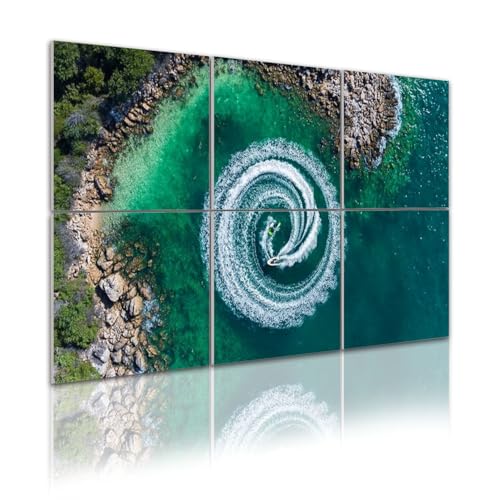 6 Pack Art Acoustic Panels out amazing aerial view man