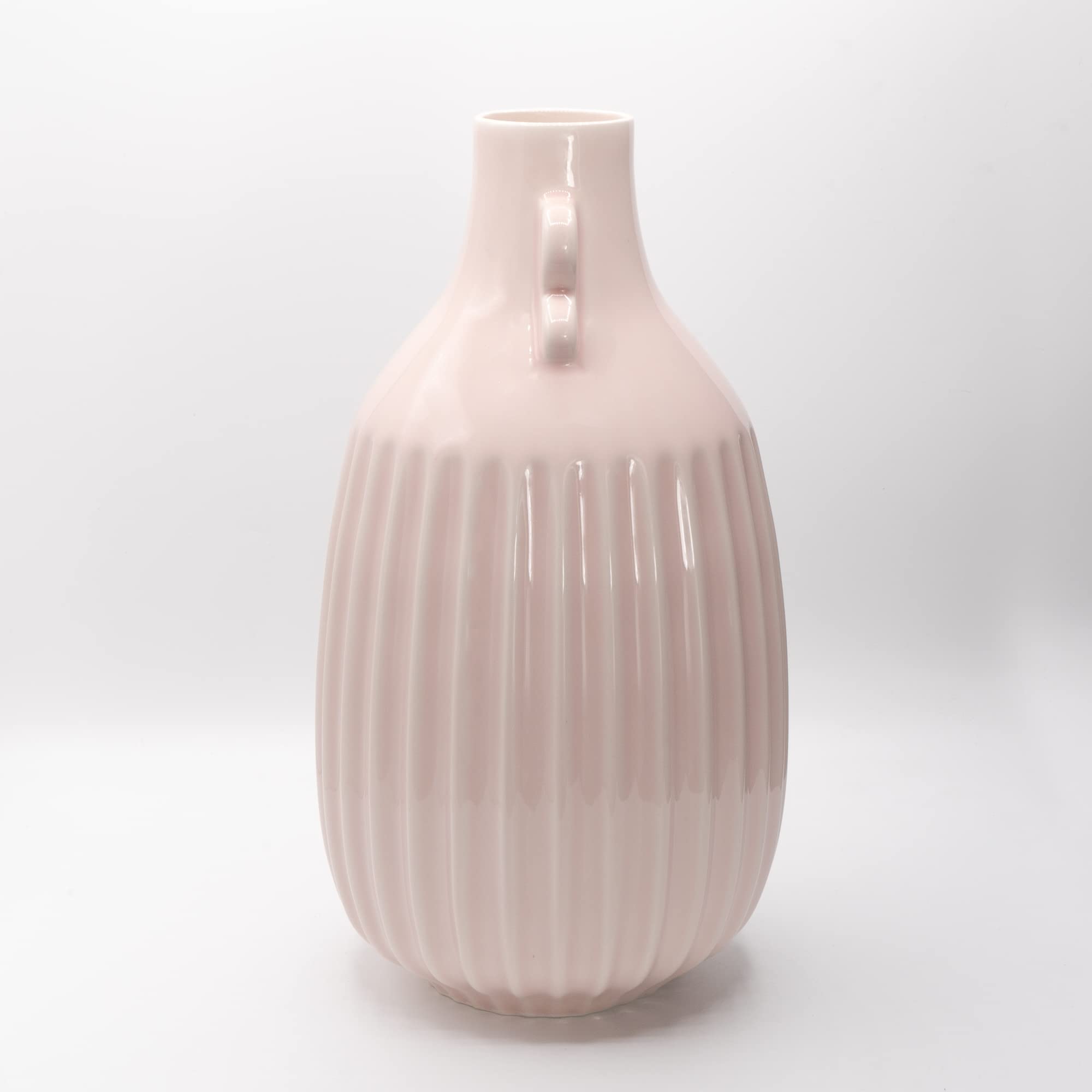 Vaso in ceramica rosa chiaro | Vaso in ceramica Portuguese di Aqui Há Peça