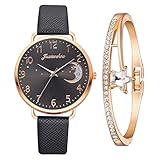 damenuhr gold mit braunem lederarmband 24 MONATE GARANTIE: Wir sind von der hervorragenden Qualität unserer Accessoires überzeugt und geben dir daher eine Garantie von 24 Monaten auf unser gesamtes Sortiment.
