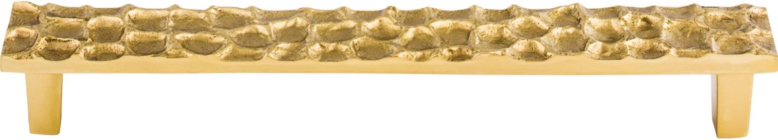 Top Knobs Cobblestone 7 9/16" Center to Center Bar Pull Polished Brass
