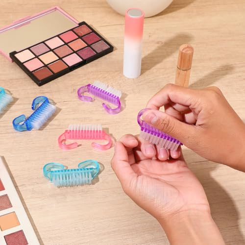 320 Pcs Handle Grip Nail Brush for Toes and Nails Cleaner, Pedicure Scrubbing tool kit for Men and Women by MAQUITA - Image 6
