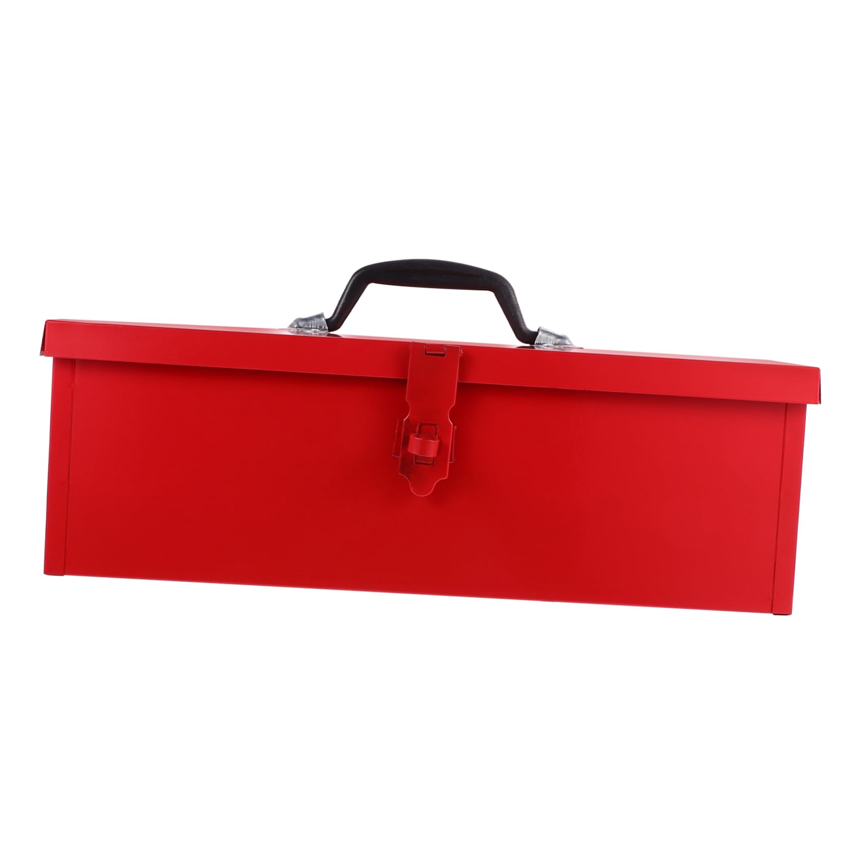 Uonlytech Boîte À Outils Métallique Rouge Portable 15.35In Rangement Étanche avec Grande Capacité Et Résistance Aux Chocs pour Bricolage Atelier
