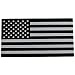 3D METAL American Flag Car Sticker Emblem For Auto, Bike, Truck, Car, and SUV (Black & Silver)