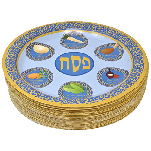 Gift Boutique 48 9" Passover Plates For Seder Plate Disposable Paper Tableware Party Supplies Decorations #TOP1