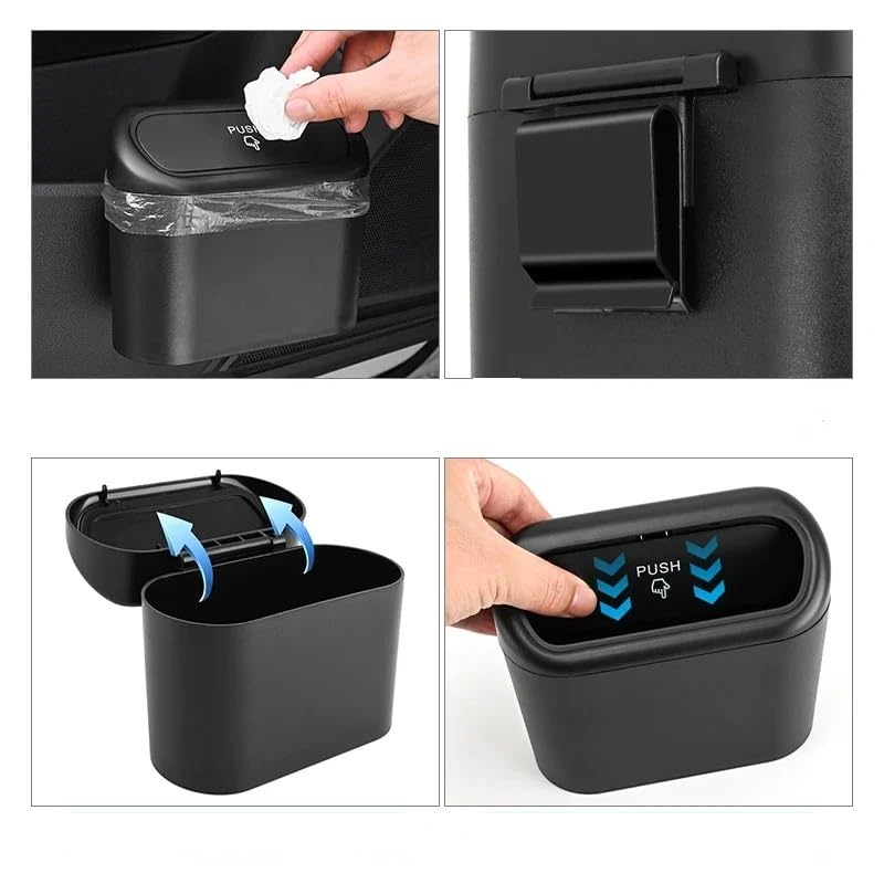 Cubo de basura coche Nissan X-Trail T32 T33 2014-2025 organizador interior colgante impermeable 5