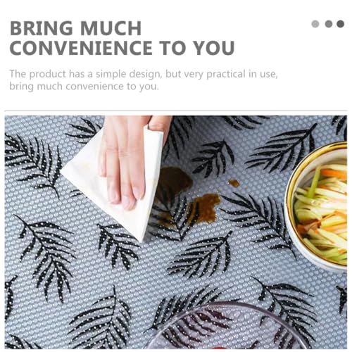 Protector antideslizante de cocina cortable e impermeable para armarios, 3 rollos 8
