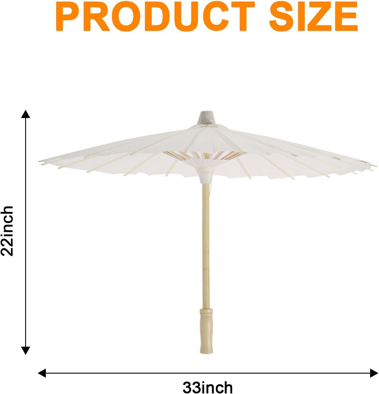 12 Pcs 33 Inch Paper Umbrellas Chinese Umberlla Decorative DIY Painting Oiled Paper Handmade for Wedding Bridal Party Decor Photo Props