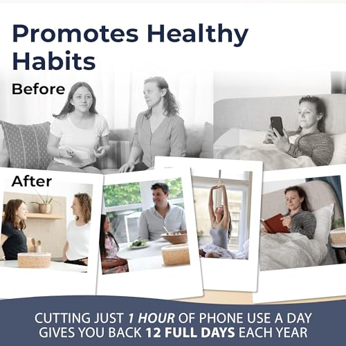 Mindsight Timed Lock Box | Unplug from Phones, Video Games, Social Media, Snacks & Cravings | 3 Modes based on Willpower | Easy to Use | Out of Sight ~ Out of Mind | Boost Your Mental Wellness