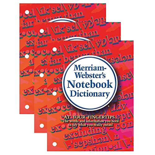 MERRIAM-WEBSTER Notebook Dictionary, Pack of 3