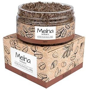 Meina Lichaamsspeeling met koffie, biologische peeling voor gezicht, lichaam en lippen, body scrub voor dames en heren (1 x 280 g)