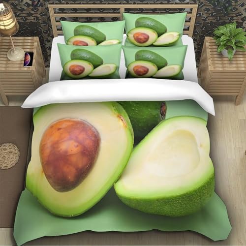 Housse de couette avocat 3D microfibre de qualité - 5