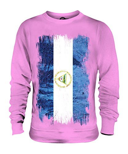 Sweat-shirt Nicaragua de qualité supérieure avec imprimé drapeau résistant