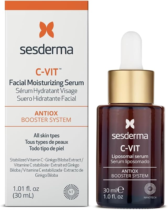 Sesderma C-VIT Radiance Serum with Vitamin C, Brightens, Hydrates & Fights Signs of Aging, Antioxidant Formula, 1.0 fl oz | Brightens & Hydrates