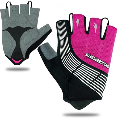 Souke Sports Bike Gloves for Men Women Half Finger Padded Cycling Gloves