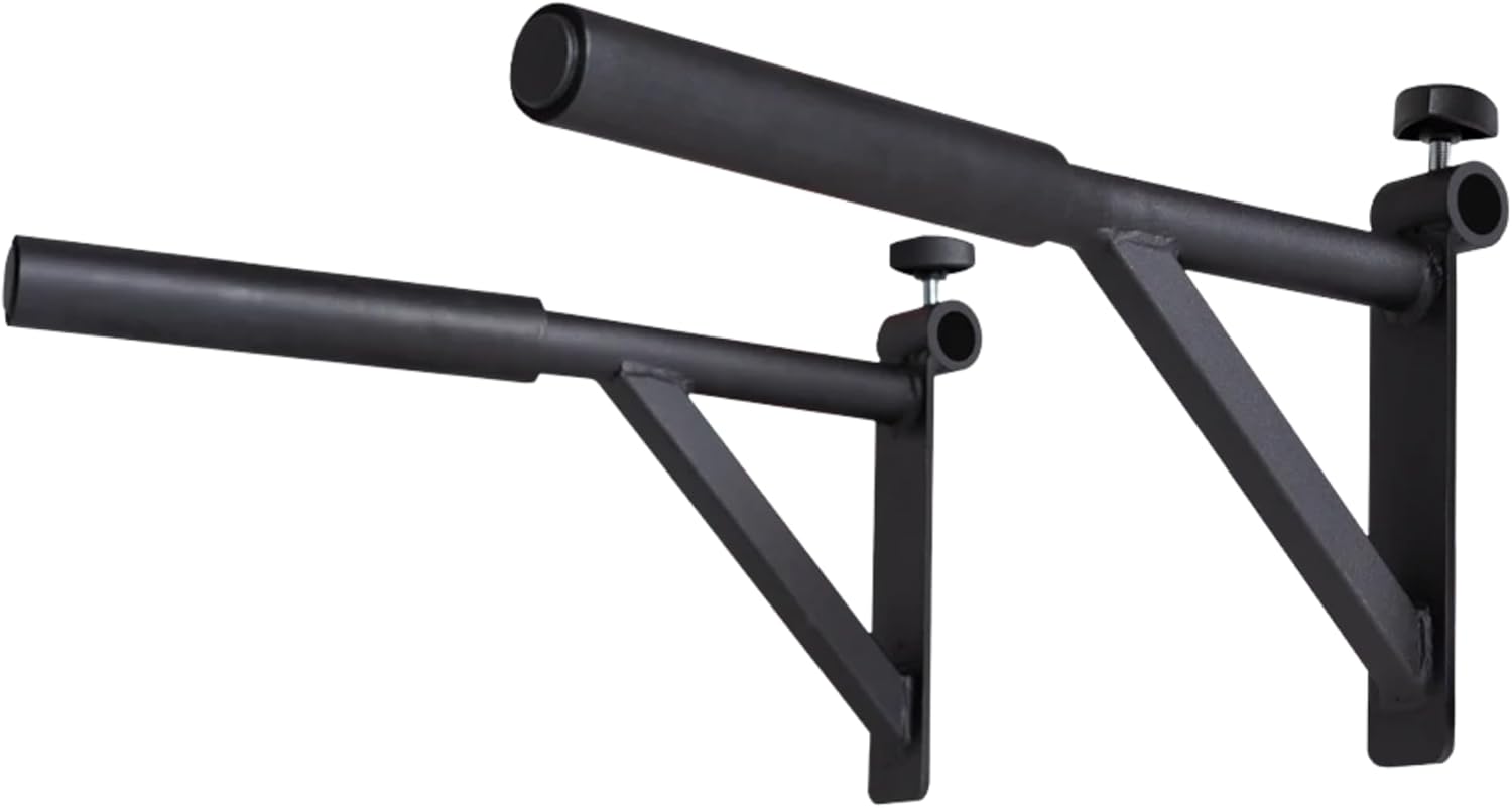 Rep Fitness Dip Bar Attachment | Home Gym Equipment | Pull Up Bar Accessory | Strength Training Attachment for PR-1000 Stationary Rack | Parallettes Bars | Power Tower Add-On | Calisthenics Gear