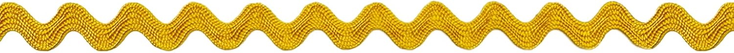 1/2" (12mm) RIC Rac Trim – Decorative Zig Zag Ribbon for Sewing, Crafts, Costumes & Home Décor – 24 Yards (Limelite)
